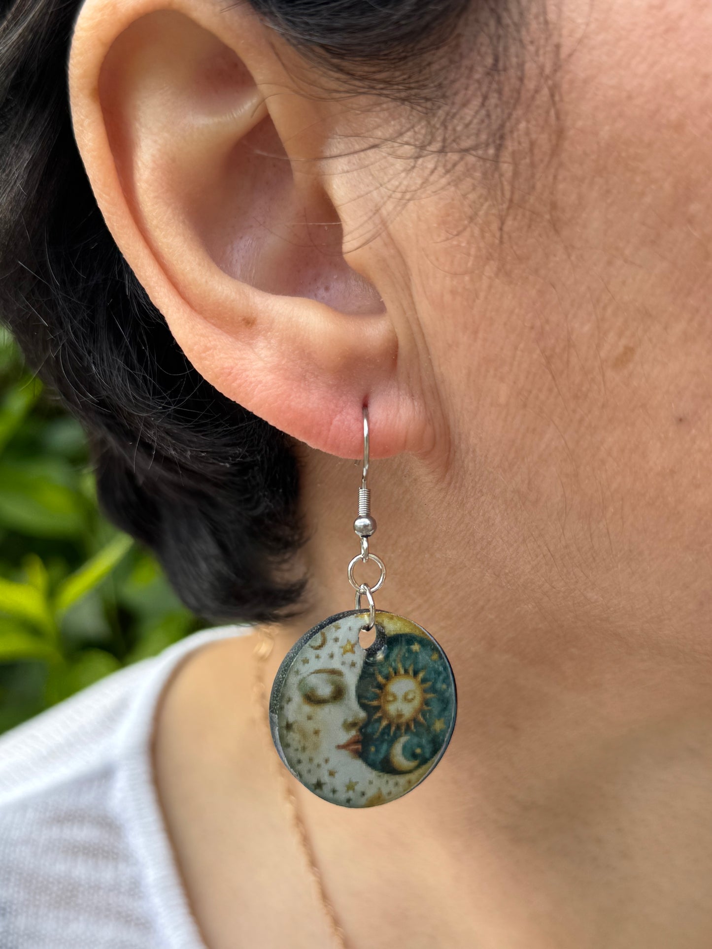 Earrings sleeping moon #12