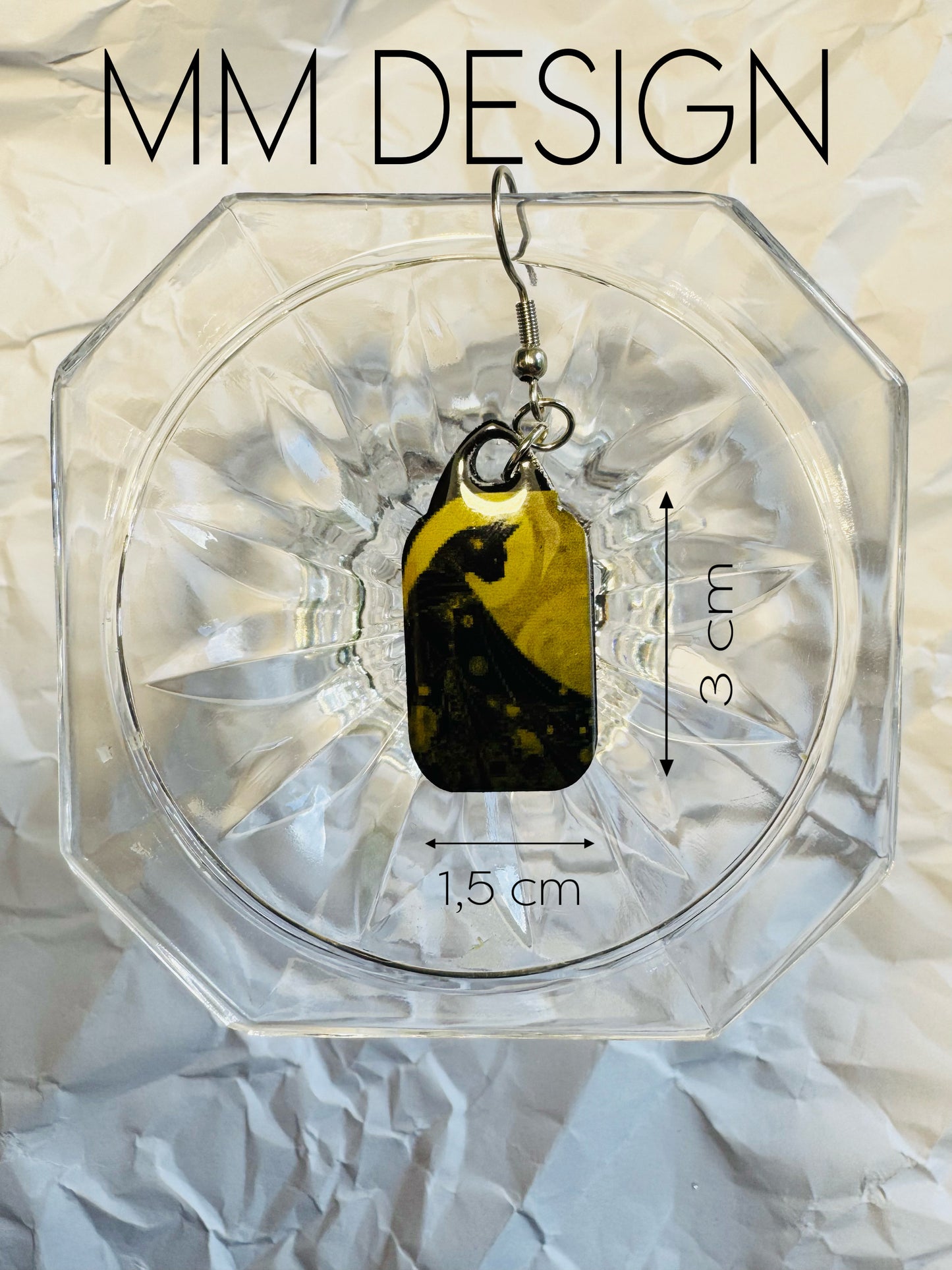 Earrings golden cat #23
