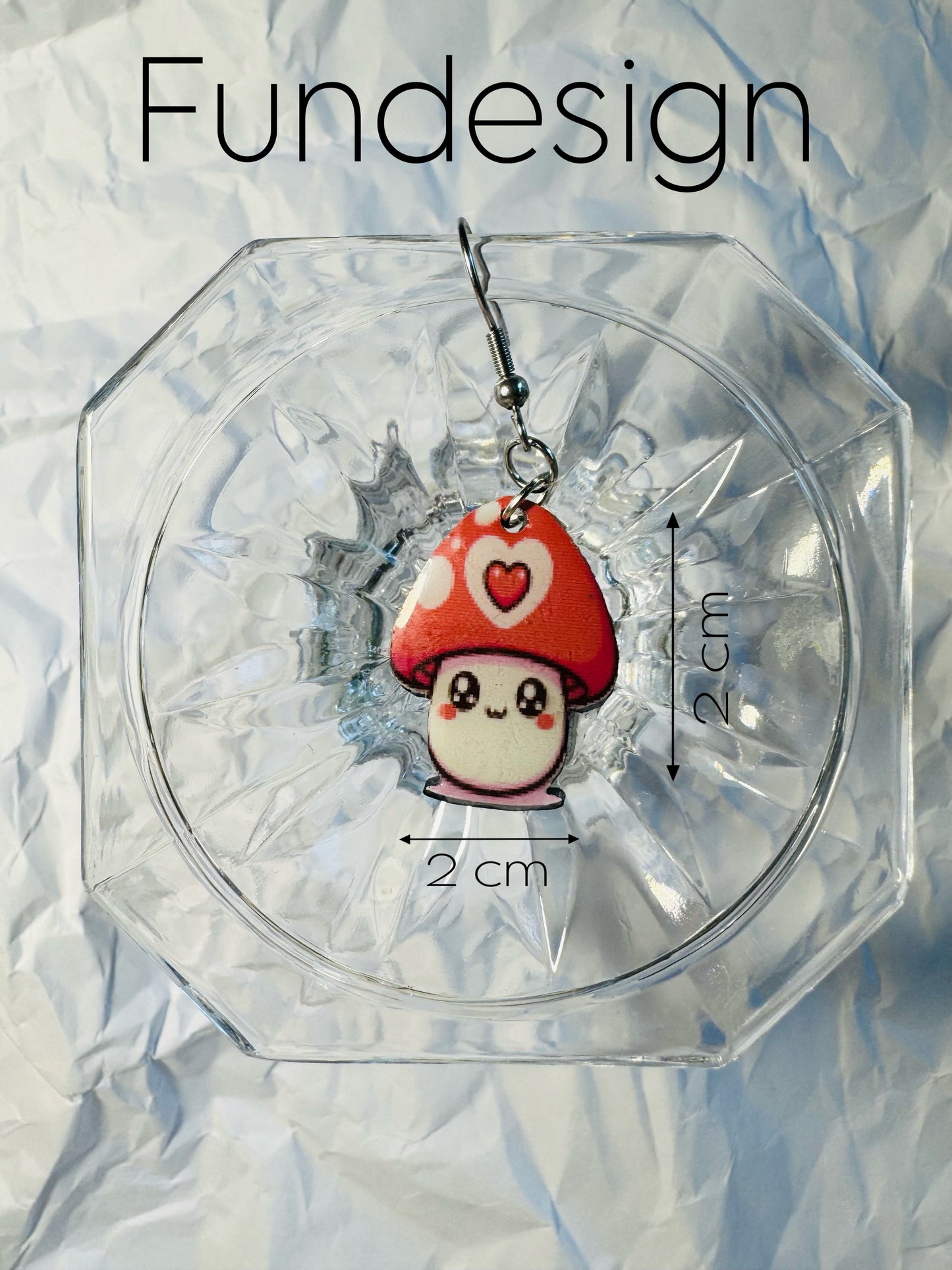 Earrings little funny mushroom #05