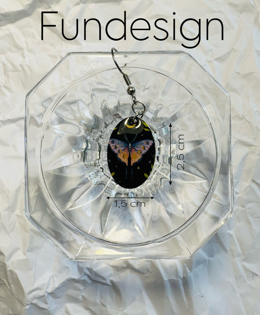 Earrings butterfly in the night #11
