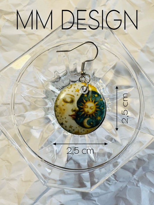 Earrings sleeping moon #12