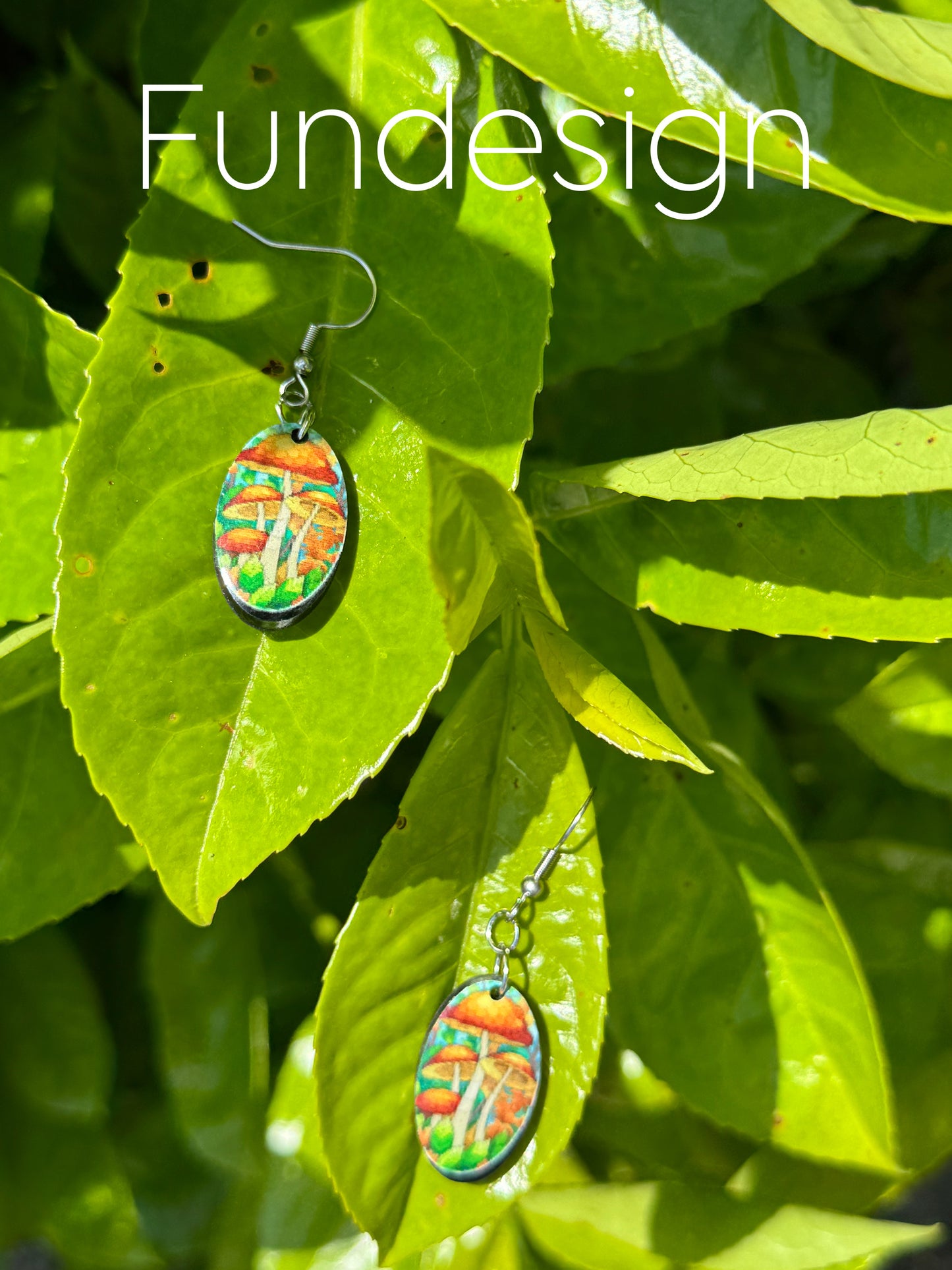 Earrings mushrooms in society #06