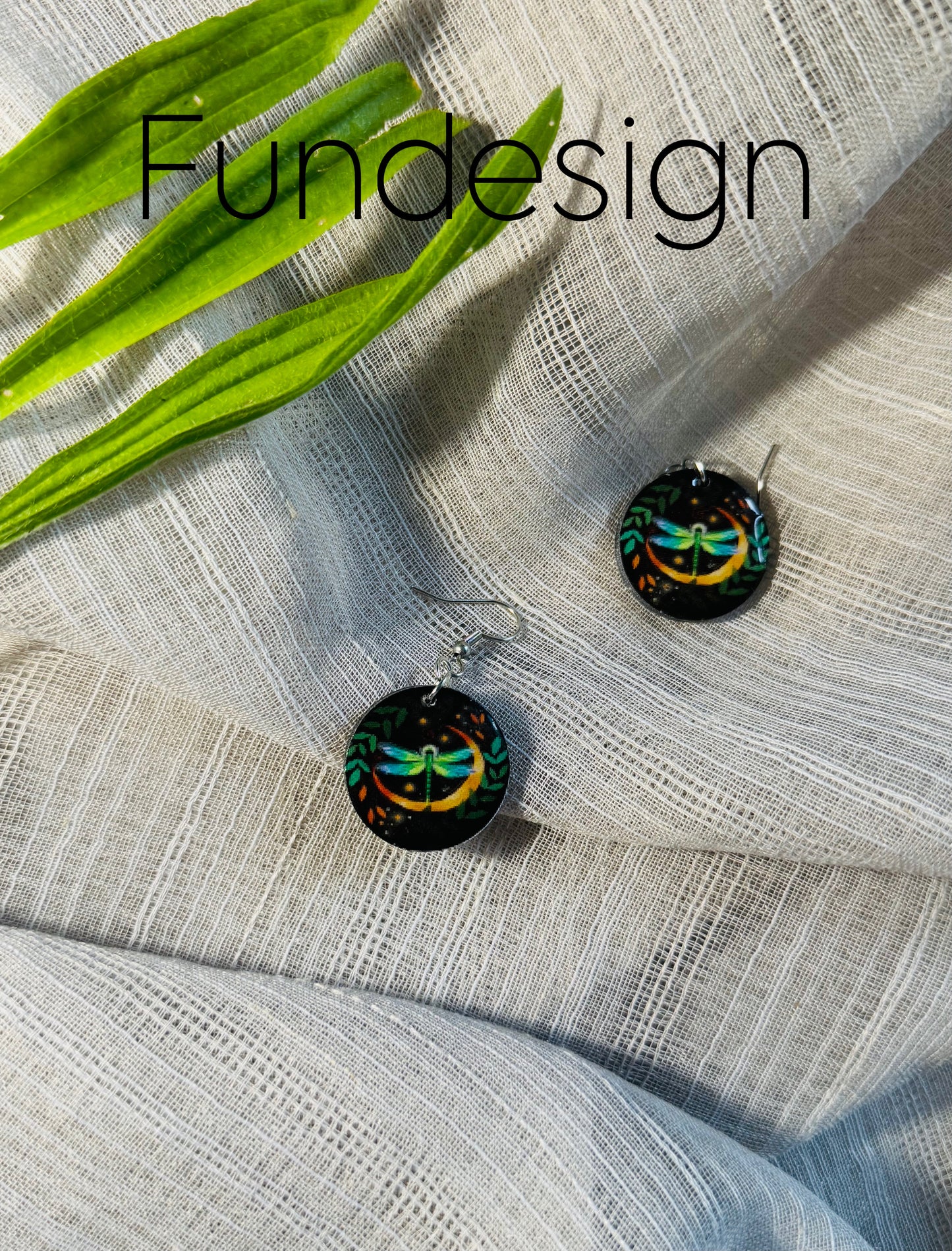 Earrings dragonfly #08