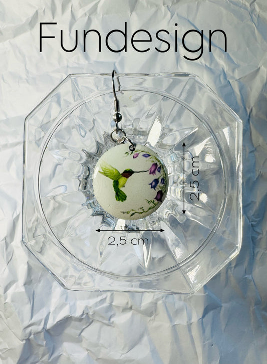 Earrings hummingbird's delight #09